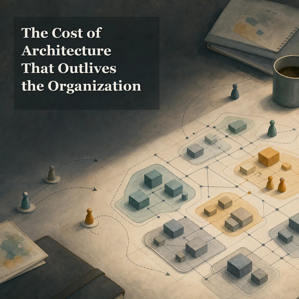 The Cost of Architecture That Outlives the Organization